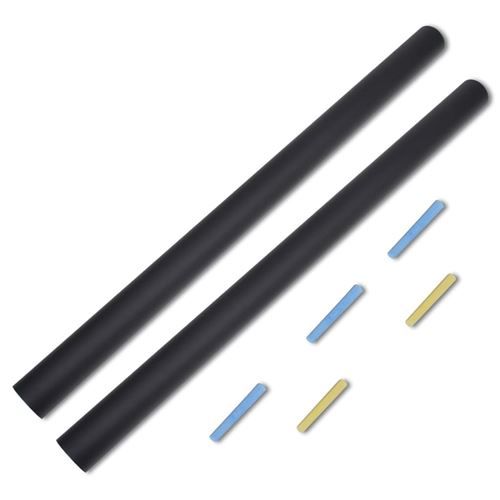 Tableau autocollant avec craies, Toile murale 0,6 x 2m 2 rouleaux