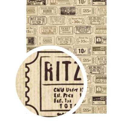 Tissu adhésif A4 - Ticket kraft - Graine créative