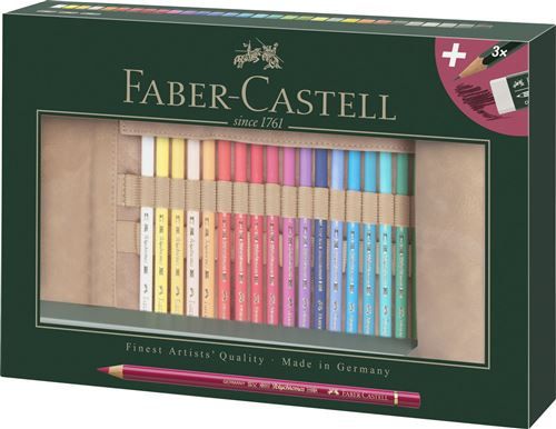 Trousse 30 Crayons de couleur Faber-Castell Polychromos