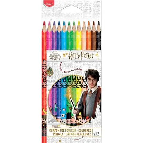 12 crayons de couleur Maped Harry Potter