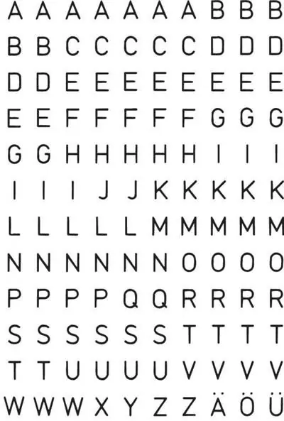 2 Planches Stickers Lettres Majuscules 5mm Herma