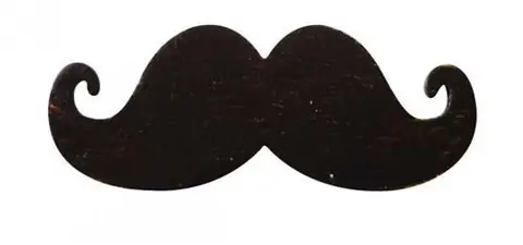 8 moustaches adhésives en bois - 17mm - Graine créative