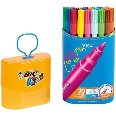 Bic Kids Pack Durable 922509 Feutres De Coloriage Etui De 20