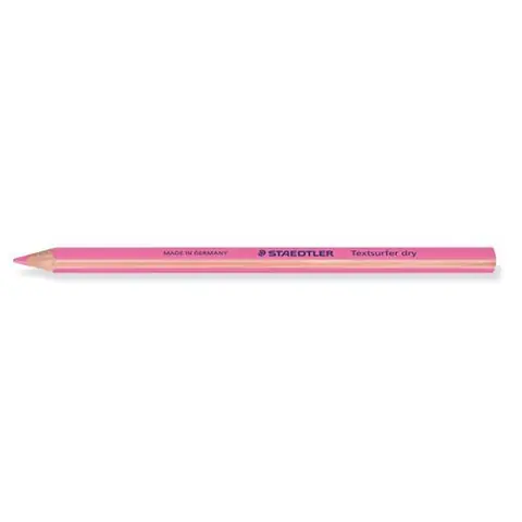 Boîte 12 crayons surligneurs secs fluo Staedtler Rose