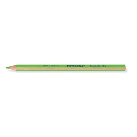 Boîte 12 crayons surligneurs secs fluo Staedtler Vert