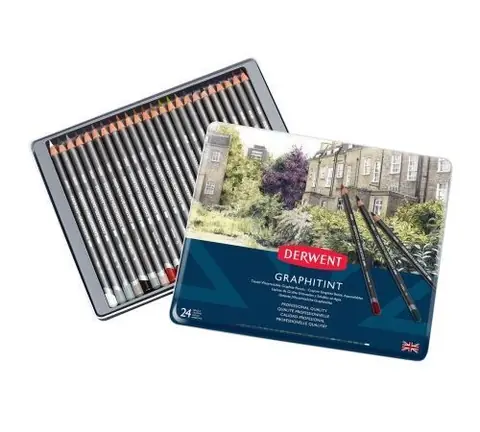 Boîte Crayons de couleur aquarellables Graphintint - 24 pcs