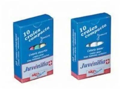 Boîte de 10 craies blanches