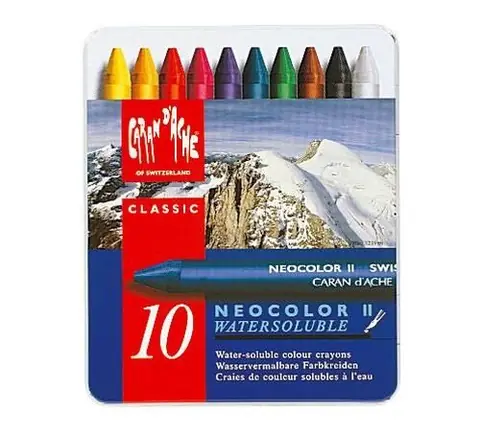Boite de 10 crayons de couleur Caran d'Ache Neocolor II