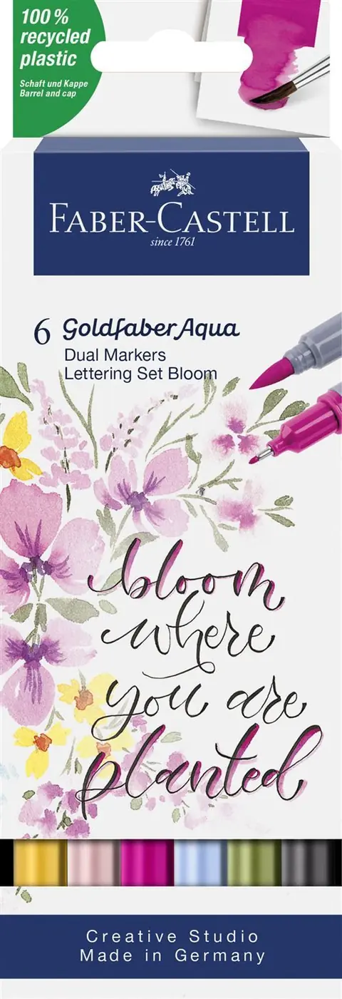 Boîte de 6 Feutres Faber-Castell Goldfaber Lettering