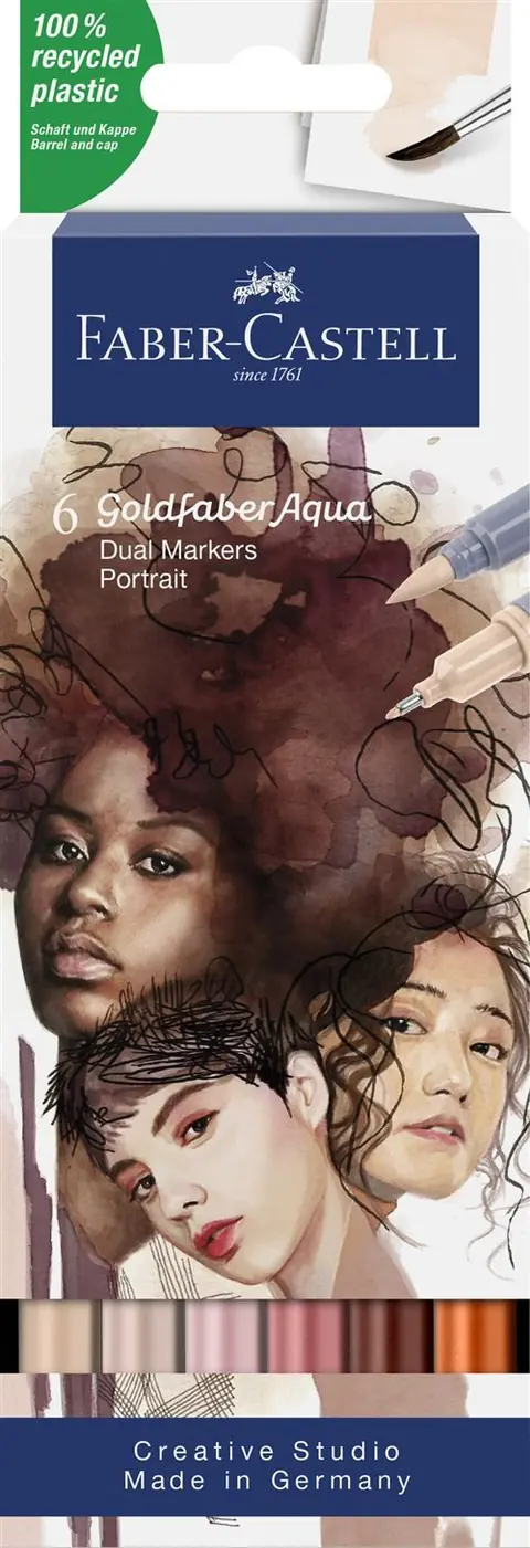 Boîte de 6 Feutres Faber-Castell Goldfaber Portrait