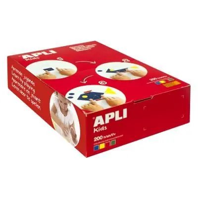 Boite gommettes étoile - 200 feuilles - 10 400 pièces - APLI AGIPA