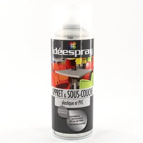 Bombe de peinture apprêt sous couche plastique PVC - Sinto