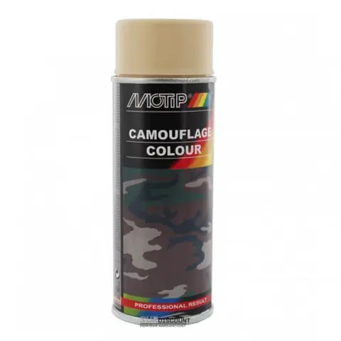 Bombe de peinture de camouflage - beige - Motip