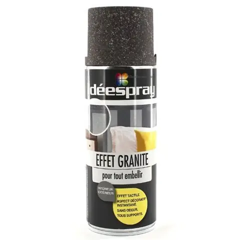 Bombe de peinture - effet granit foncé - Sinto