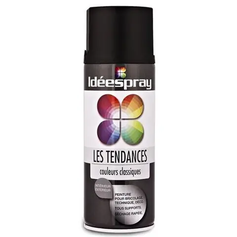 Bombe de peinture - noir satiné - Sinto