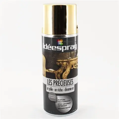 Bombe de peinture - or chrome - Sinto