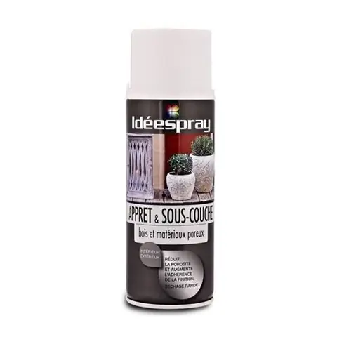Bombe de peinture sous couche bois matériaux poreux - Sinto