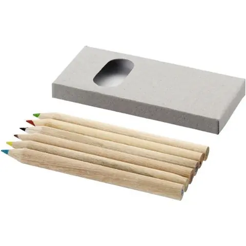 Bullet - Crayons de couleur (6 pièces) (Taille unique) (Marron) - UTPF475