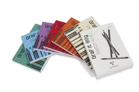 Carnet de croquis de 80 feuilles A6 Clairefontaine Graf It Modèle aléatoire