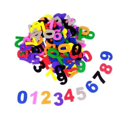 Chiffres adhésifs en mousse EVA - 200 pièces - Sodertex