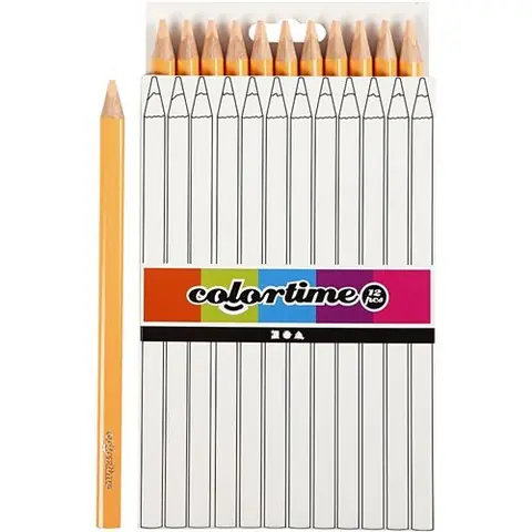 Colortime recharge crayons Jumbo5 mm beige 12 pièces