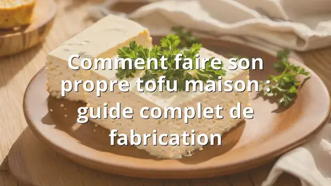 Comment faire son propre tofu maison : guide complet de fabrication