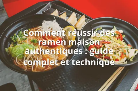 Comment réussir des ramen maison authentiques : guide complet et technique