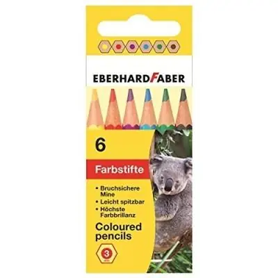 Court Étui De 6 Crayons De Couleur Faber-Castell 514906