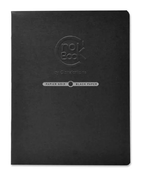 CroK BooK de 20 feuilles Clairefontaine 17 x 22 cm Noir
