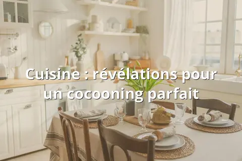 Cuisine : révélations pour un cocooning parfait