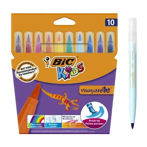 Etui de 10 feutres Bic Kids Visaquarelle