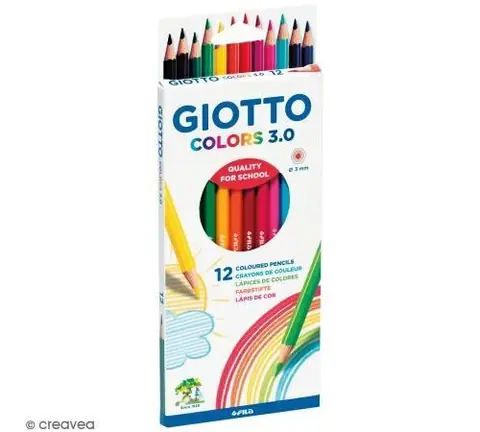 Etui de 12 crayons de couleurs GIOTTO Colors 3.0