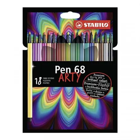Etui Stabilo 18 feutres 68 Arty