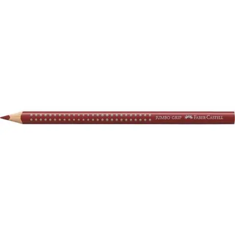 FABER-CASTELL Crayons couleur JUMBO GRIP, rouge indien