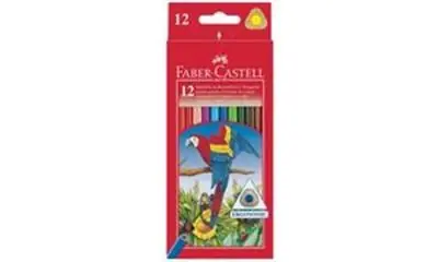 Faber-Castell - Crayons de couleur triangulaires, étui de 12