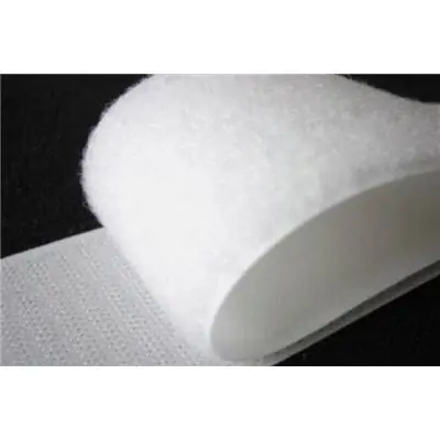 Fermeture scratch adhésive 2 x 35 cm blanc - sodertex