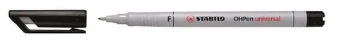 Feutre Stabilo pour films OHPen soluble Noir