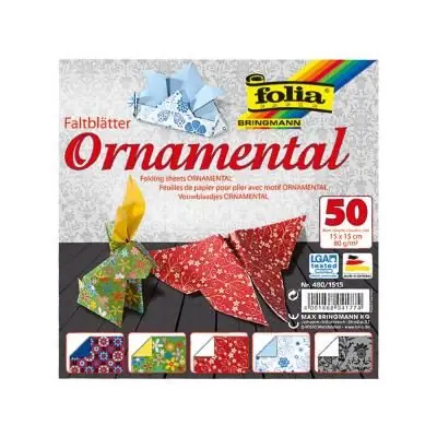 Folia - 50 feuilles de papier origami 10 x 15 - 80 gr