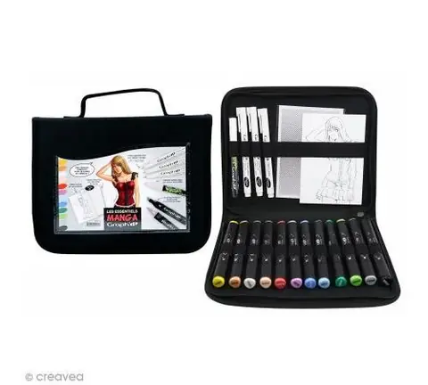 Graph'it Trousse essentiels manga - 16 feutres et 1 trame A6