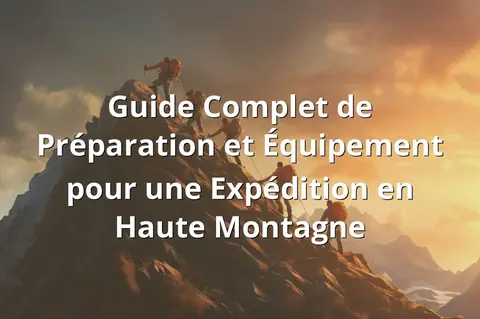 Guide Complet de Préparation et Équipement pour une Expédition en Haute Montagne