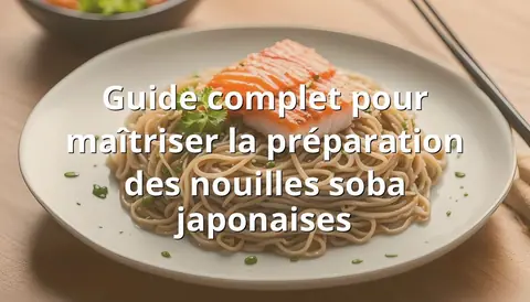 Guide complet pour maîtriser la préparation des nouilles soba japonaises