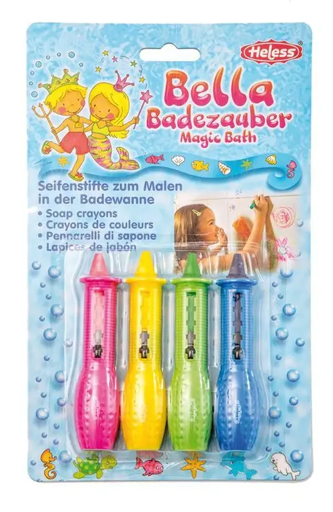 Heless crayons de bain 4 pièces
