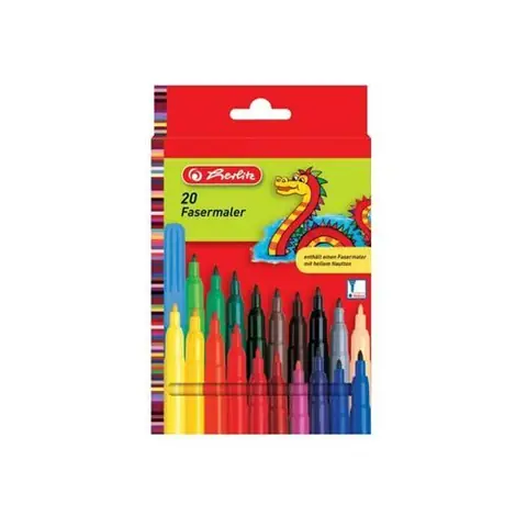 herlitz Feutre, étui en carton de 20