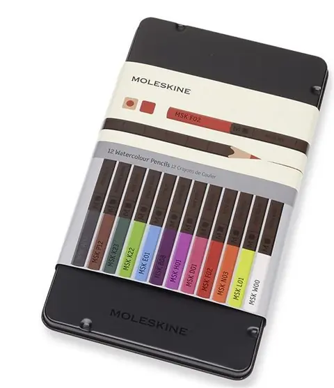 Kit de 12 crayons a dessin Moleskine Naturally Smart