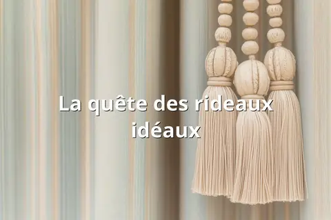 La quête des rideaux idéaux