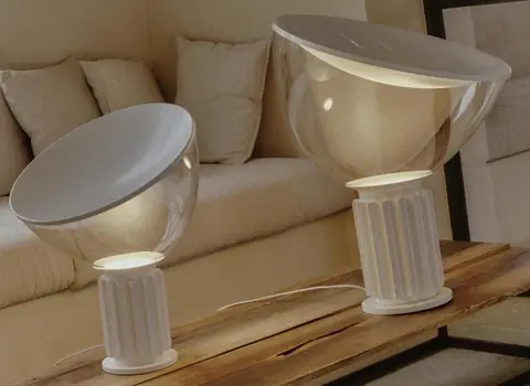 Lampe Taccia Special Edition en blanc mat, l'exaltation de la pureté