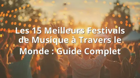 Les 15 Meilleurs Festivals de Musique à Travers le Monde : Guide Complet