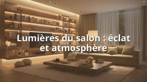 Lumières du salon : éclat et atmosphère