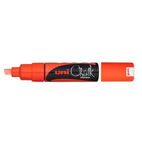 marqueur craie orange pointe 8,0 mm - PWE8K O FLUO