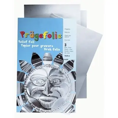 Métal à repousser - Argent -18,5 x 29 cm - 3 feuilles - Bringmann